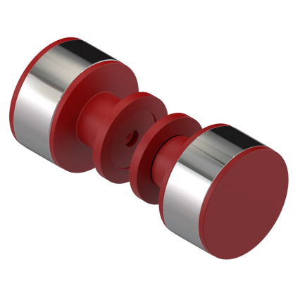 Rubinet Shower Door Knob (set) Maroon