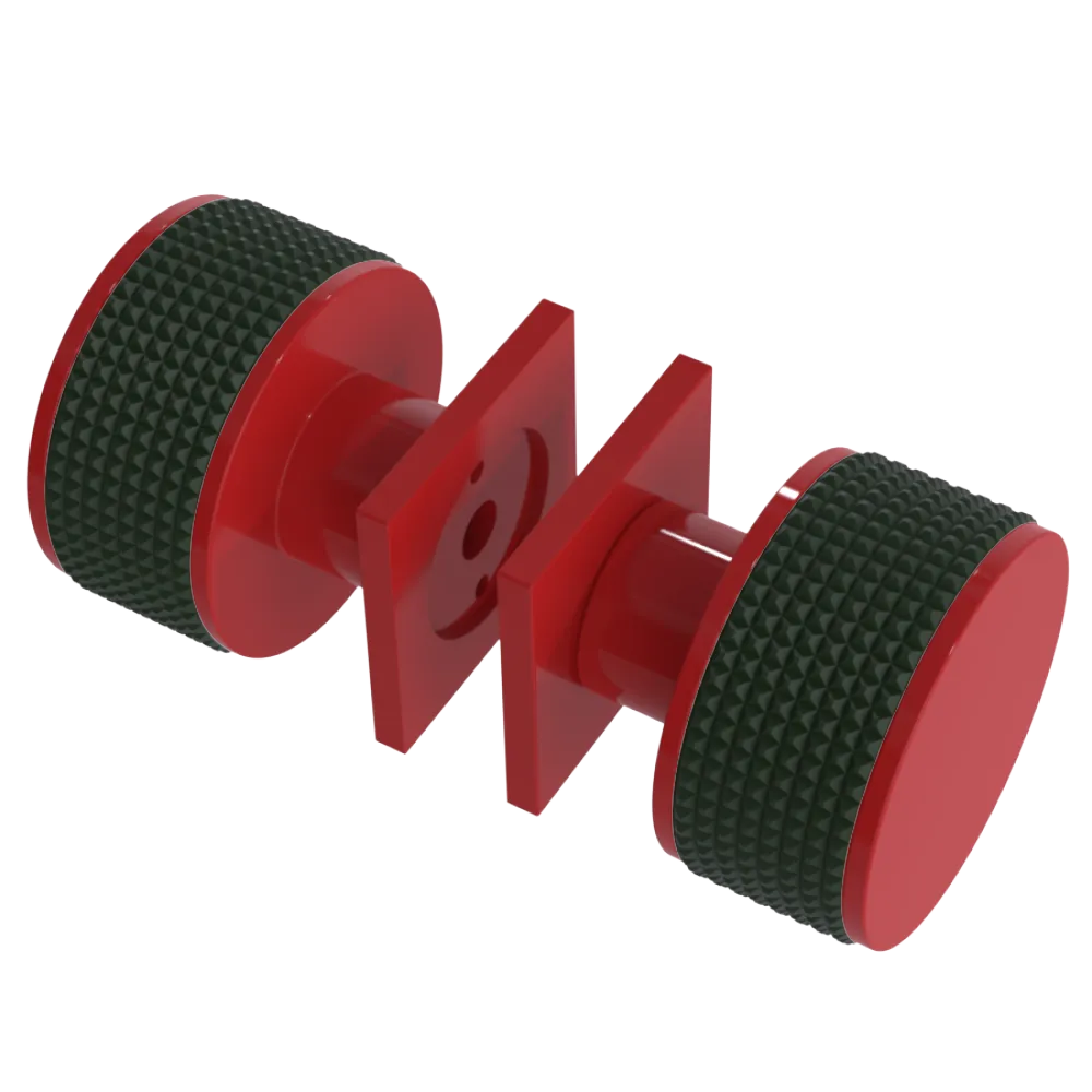 Rubinet Shower Door Knob (set) Red