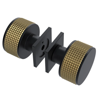 Rubinet Shower Door Knob (set) Matt Black