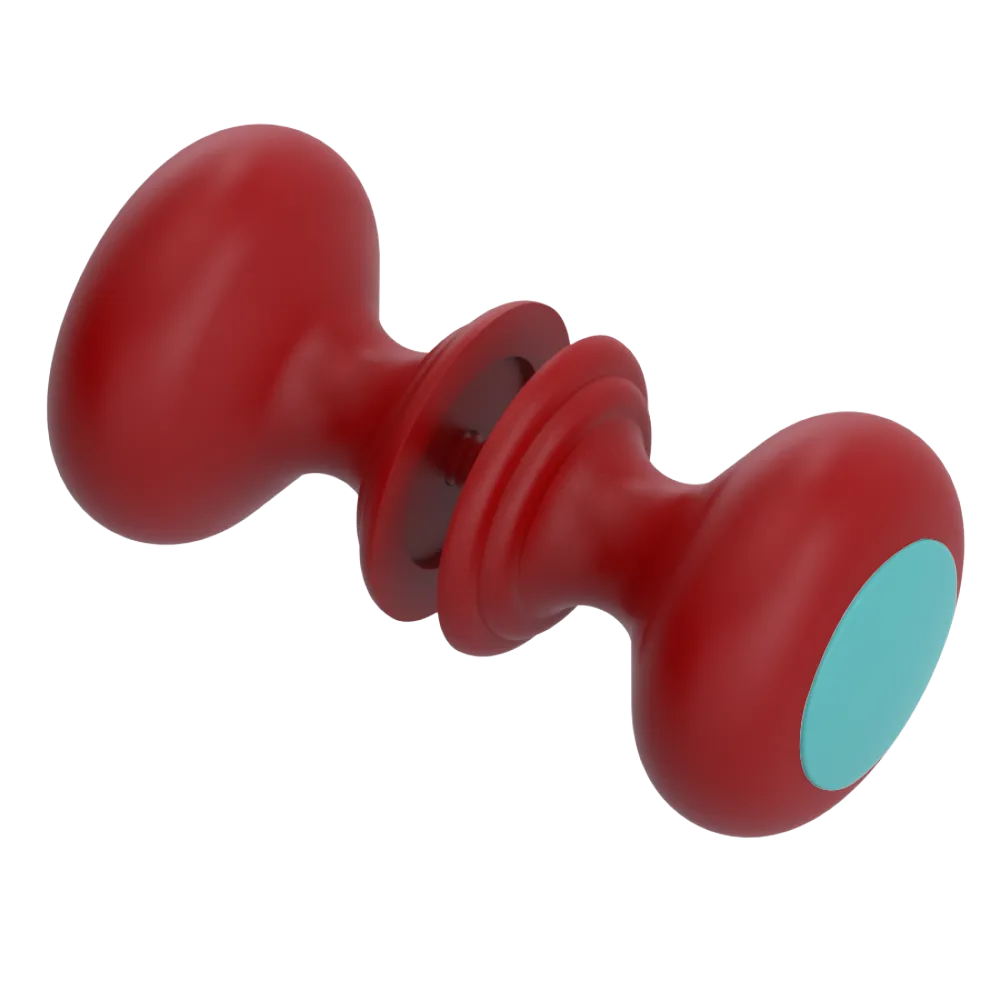 Rubinet Shower Door Knob (set) Maroon