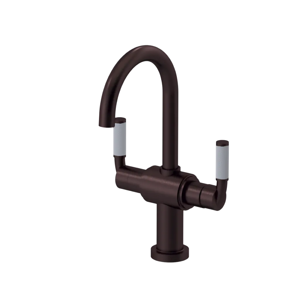 Rubinet Single Hole Dual Handle Lav. Set. (less drain) Oil Rubbed Bronze