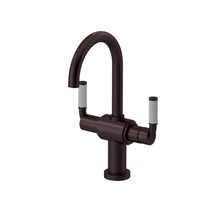 Rubinet Single Hole Dual Handle Lav. Set. (less drain) Oil Rubbed Bronze