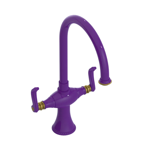 Rubinet Two Handle Single Hole Kitchen Set Purple Haze