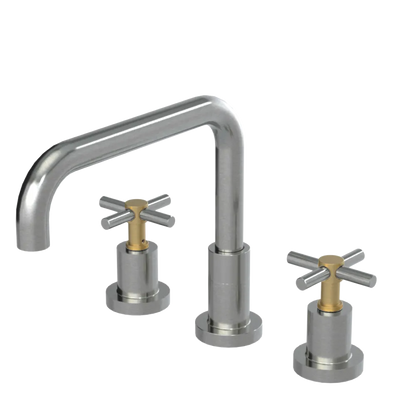 Rubinet Widespread Kitchen Set Satin Nickel