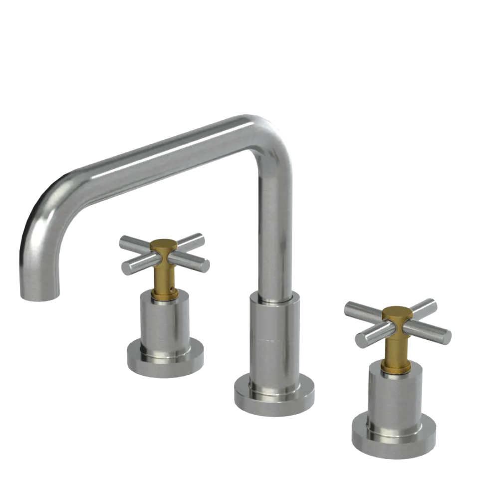 Rubinet Widespread Kitchen Set Satin Nickel