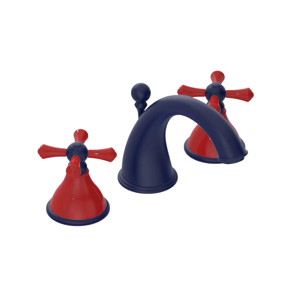 Rubinet Widespread Lav. Set. (less drain) Midnight Blue