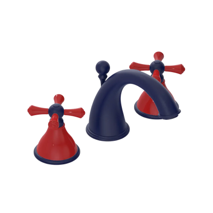 Rubinet Widespread Lav. Set. (less drain) Midnight Blue