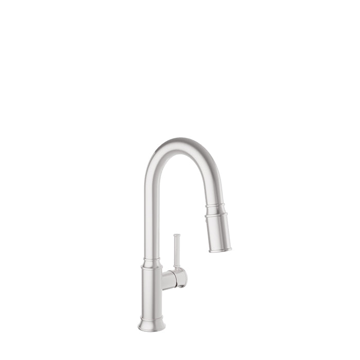 Baril Single-hole bar / prep kitchen faucet with 2-function pull-down spray