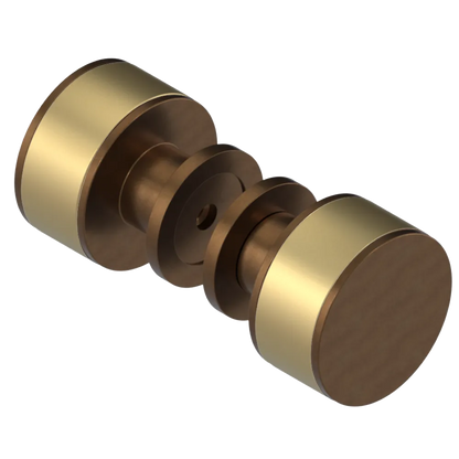 Rubinet Shower Door Knob (set) Tuscan Brass