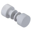 Rubinet Shower Door Knob (set) White
