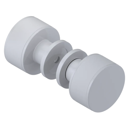 Rubinet Shower Door Knob (set) White
