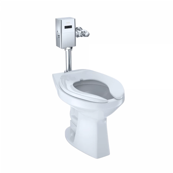 TOTO Commercial Ultra-High Efficiency Toilet, 1.0/1.28/1.6 GPF, ADA, Elongated Bowl - CEFIONTECT (Reclaimed Water Option)
