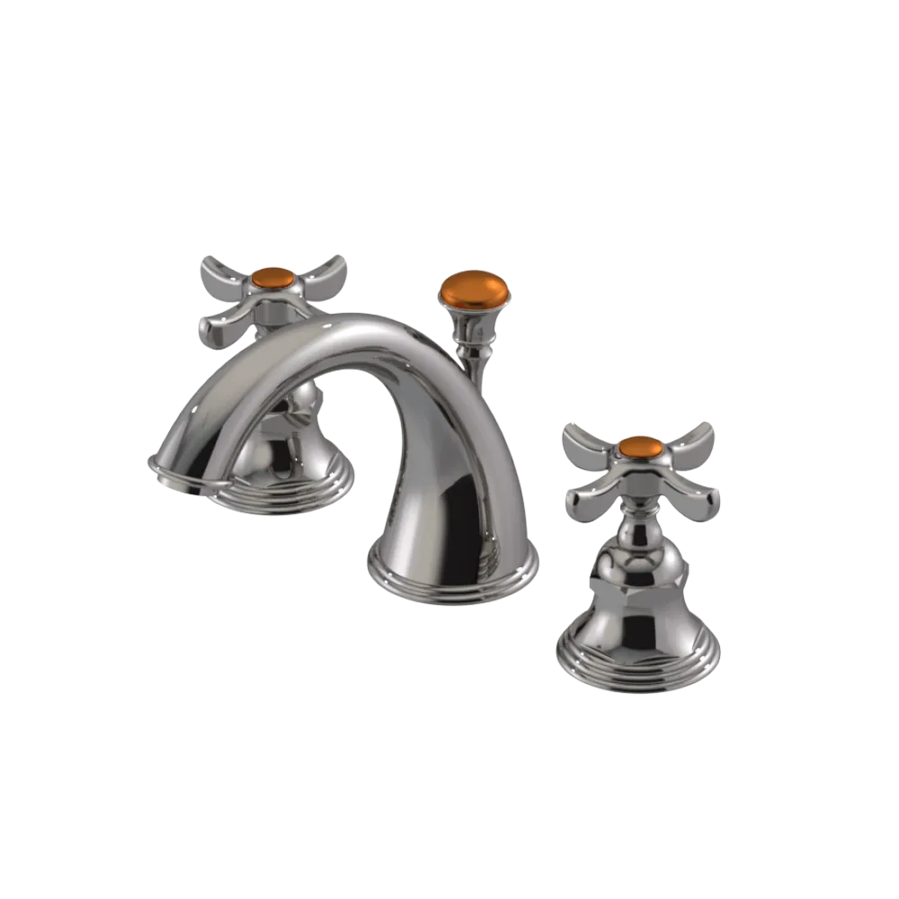 Rubinet Widespread Lav. Set. (less drain) Polished Nickel