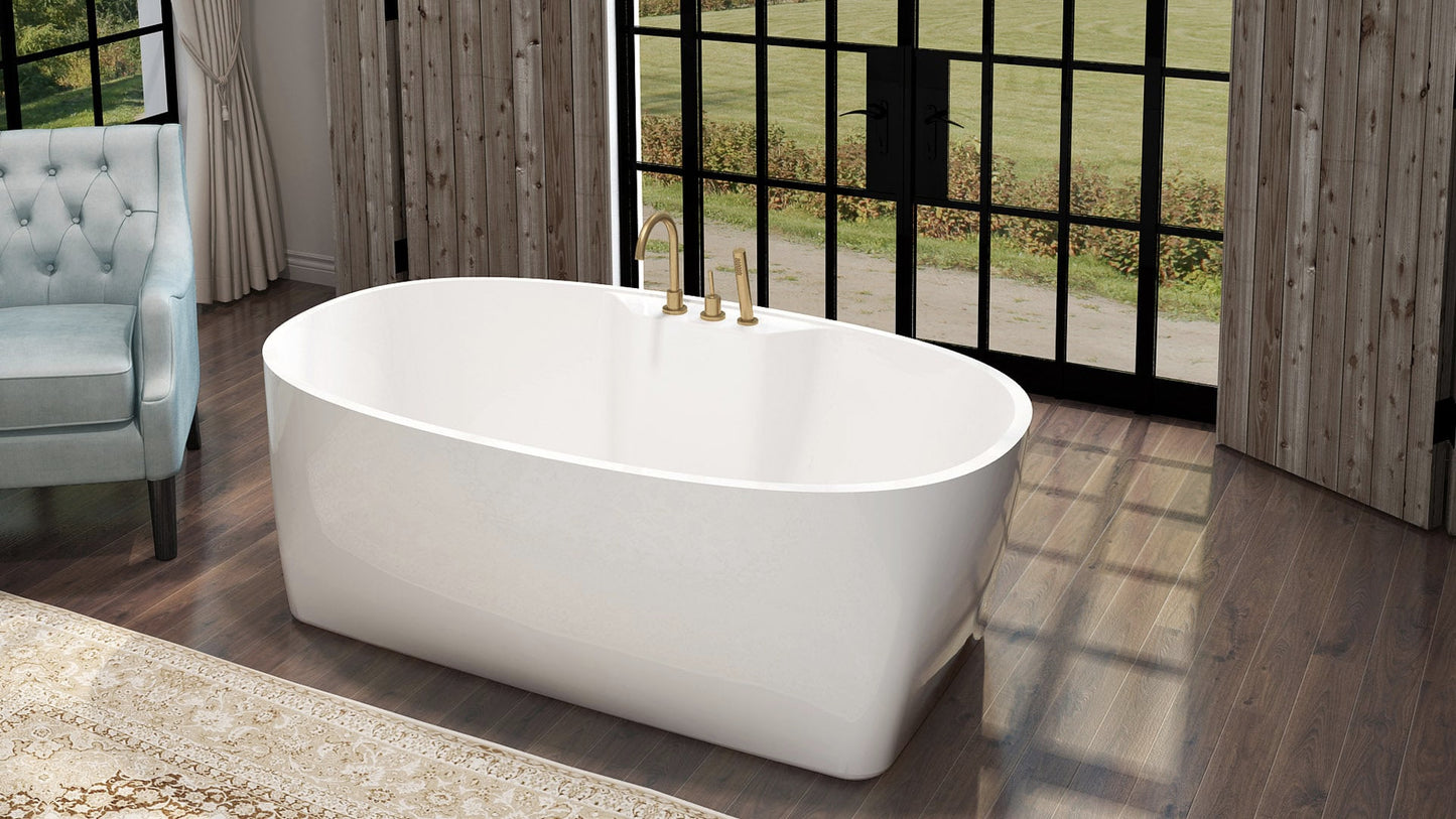 Oceania Chilko with faucet deck Freestanding Bath