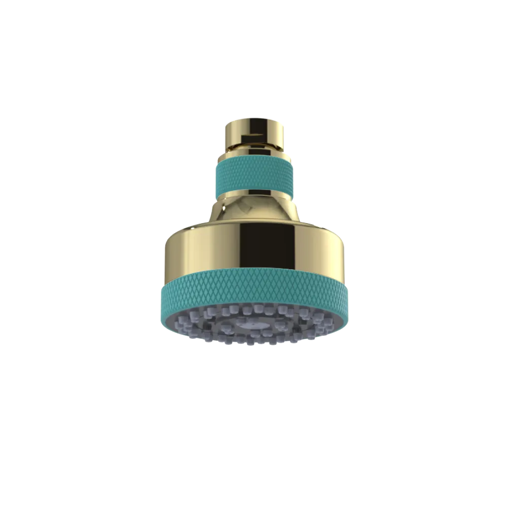 Rubinet 3 FUNCTION SHOWER HEAD Natural Brass