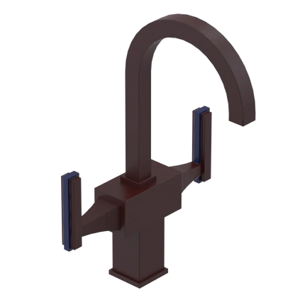Rubinet Single Hole Dual Handle Lav. Set. (less drain) Bordeaux