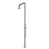 Rubinet Pressure Balance Outdoor Shower with Hand Held Shower & 10" Shower Head - 304 Stainless Steel Satin Nickel