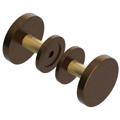 Rubinet Shower Door Knob (set) Tuscan Brass