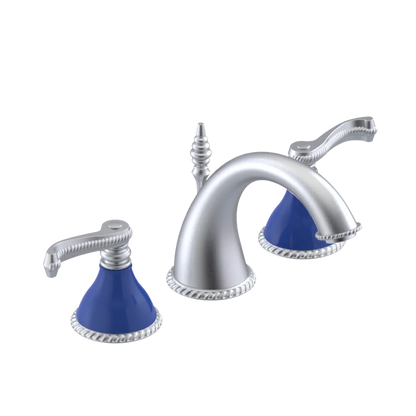 Rubinet Widespread Lav. Set. (less drain) Satin Chrome
