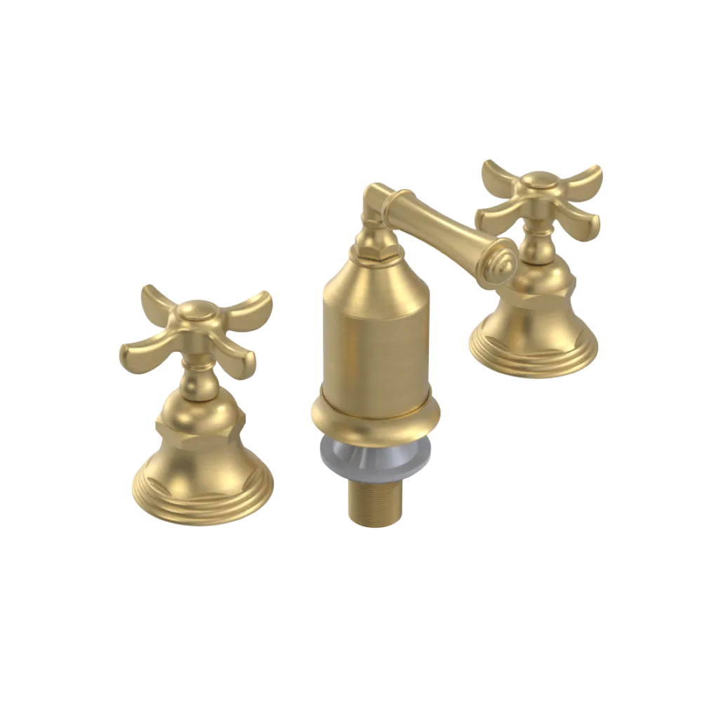 Rubinet Bidet Fitting with Spray, Diverter, and Vacum Breaker (Less Drain) Satin Brass