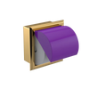 Rubinet RECESSED TOILET PAPER HOLDER Gold