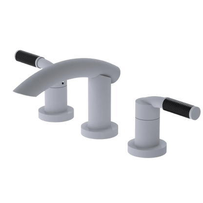 Rubinet Widespread Lav. Set. (less drain) Matt White