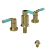 Rubinet Bidet Fitting with Spray, Diverter, and Vacum Breaker (Less Drain) Natural Brass