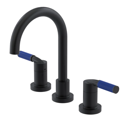 Rubinet Widespread Lav. Set. (less drain) Matt Black