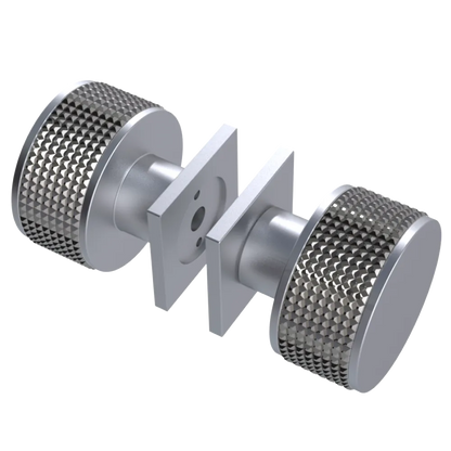 Rubinet Shower Door Knob (set) Satin Chrome