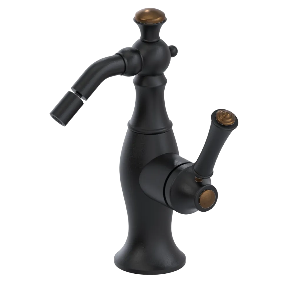Rubinet Single Control Bidet Fitting (less drain) Matt Black