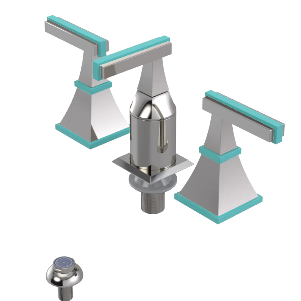 Rubinet Bidet Fitting with Spray, Diverter, and Vacum Breaker (Less Drain) Polished Nickel