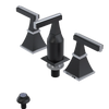 Rubinet Bidet Fitting with Spray, Diverter, and Vacum Breaker (Less Drain) Matt Black