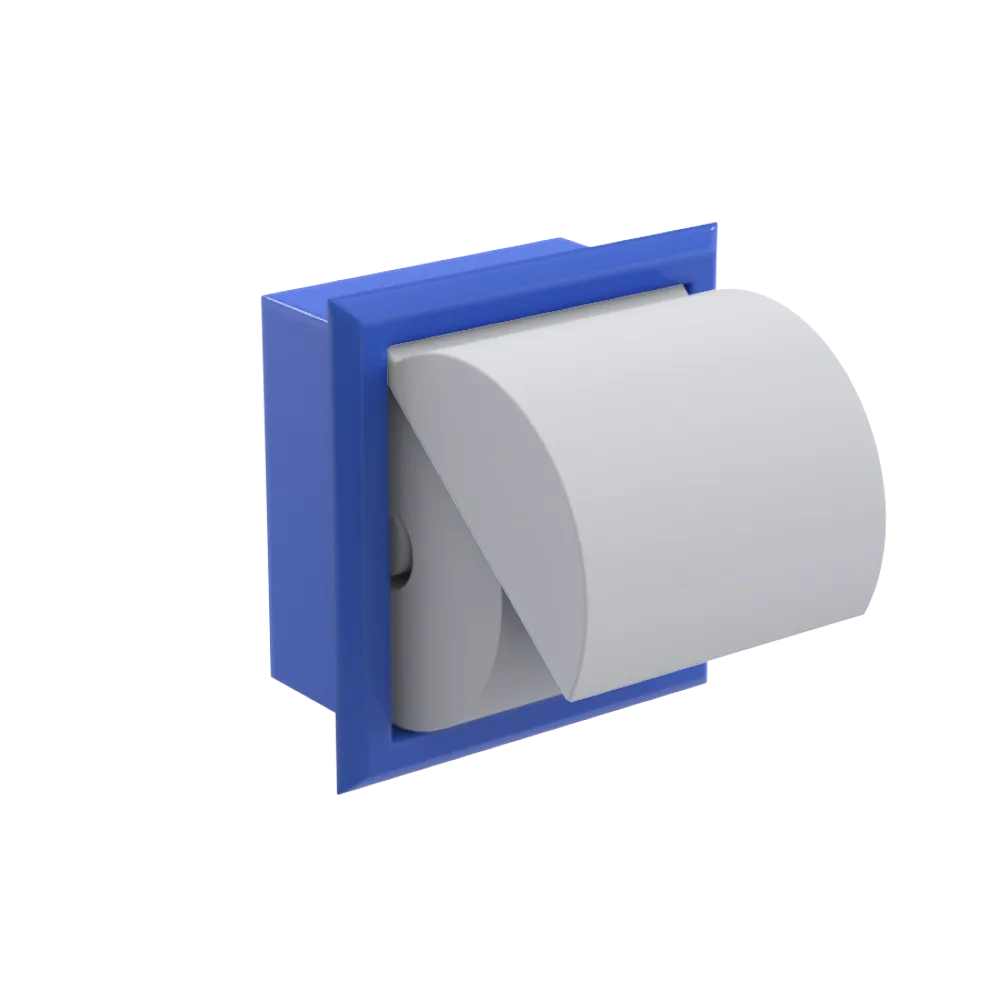 Rubinet RECESSED TOILET PAPER HOLDER Blu Jean