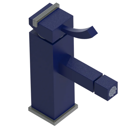 Rubinet Single Control Bidet Fitting (less drain) Midnight Blue