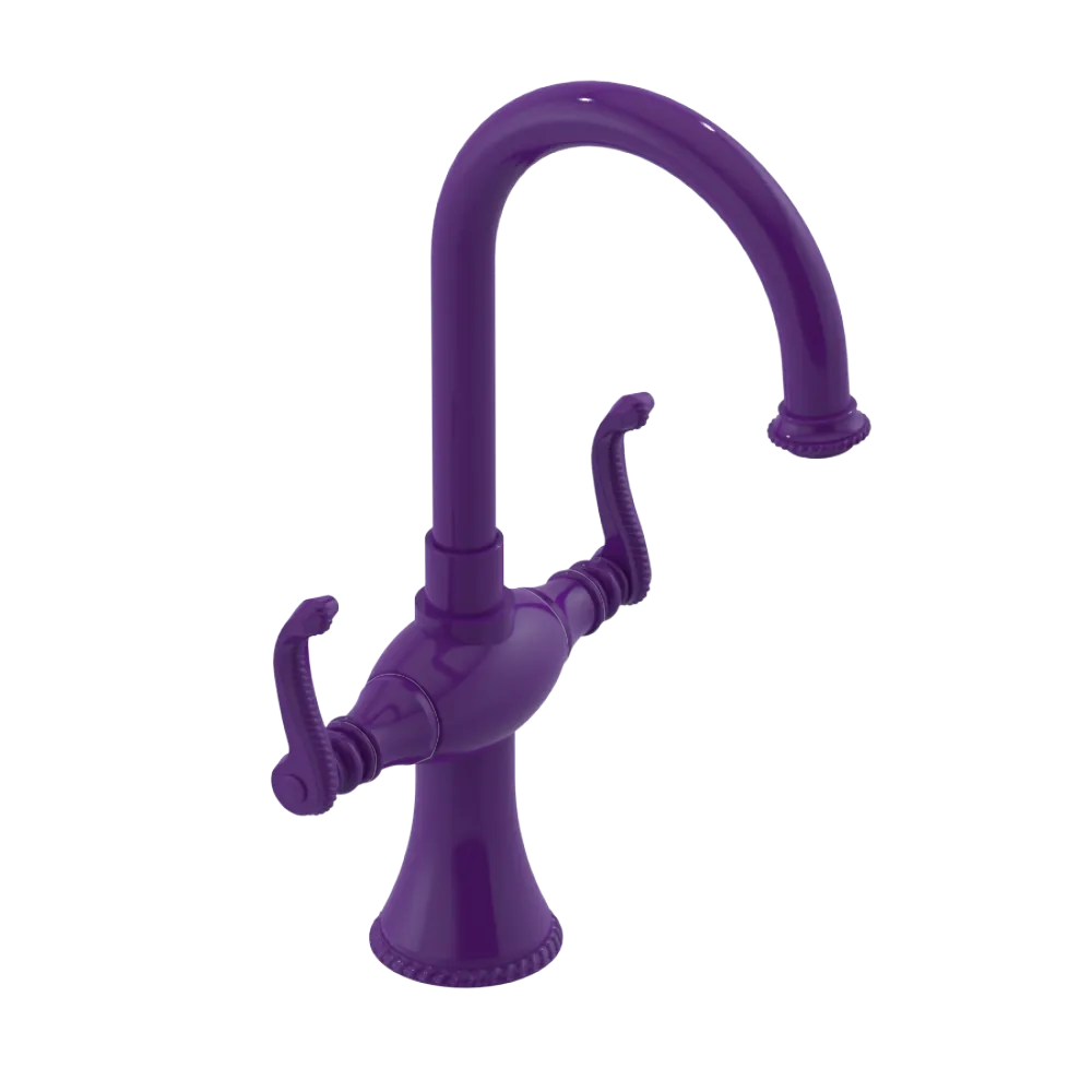 Rubinet Single Hole Dual Handle Lav. Set. (less drain) Purple Haze