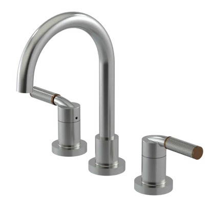 Rubinet Widespread Lav. Set. (less drain) Satin Nickel