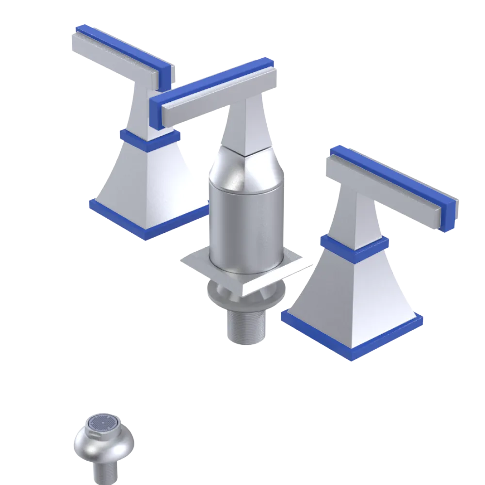 Rubinet Bidet Fitting with Spray, Diverter, and Vacum Breaker (Less Drain) Satin Chrome