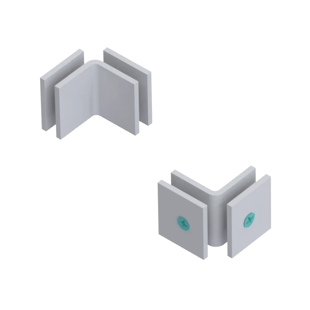 Rubinet 90 Glass to Glass Open Face White