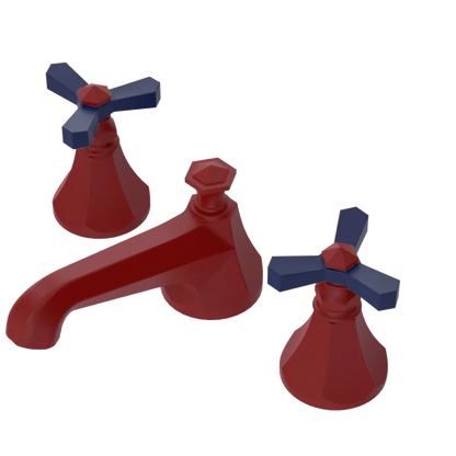 Rubinet Widespread Lav. Set. (less drain) Maroon