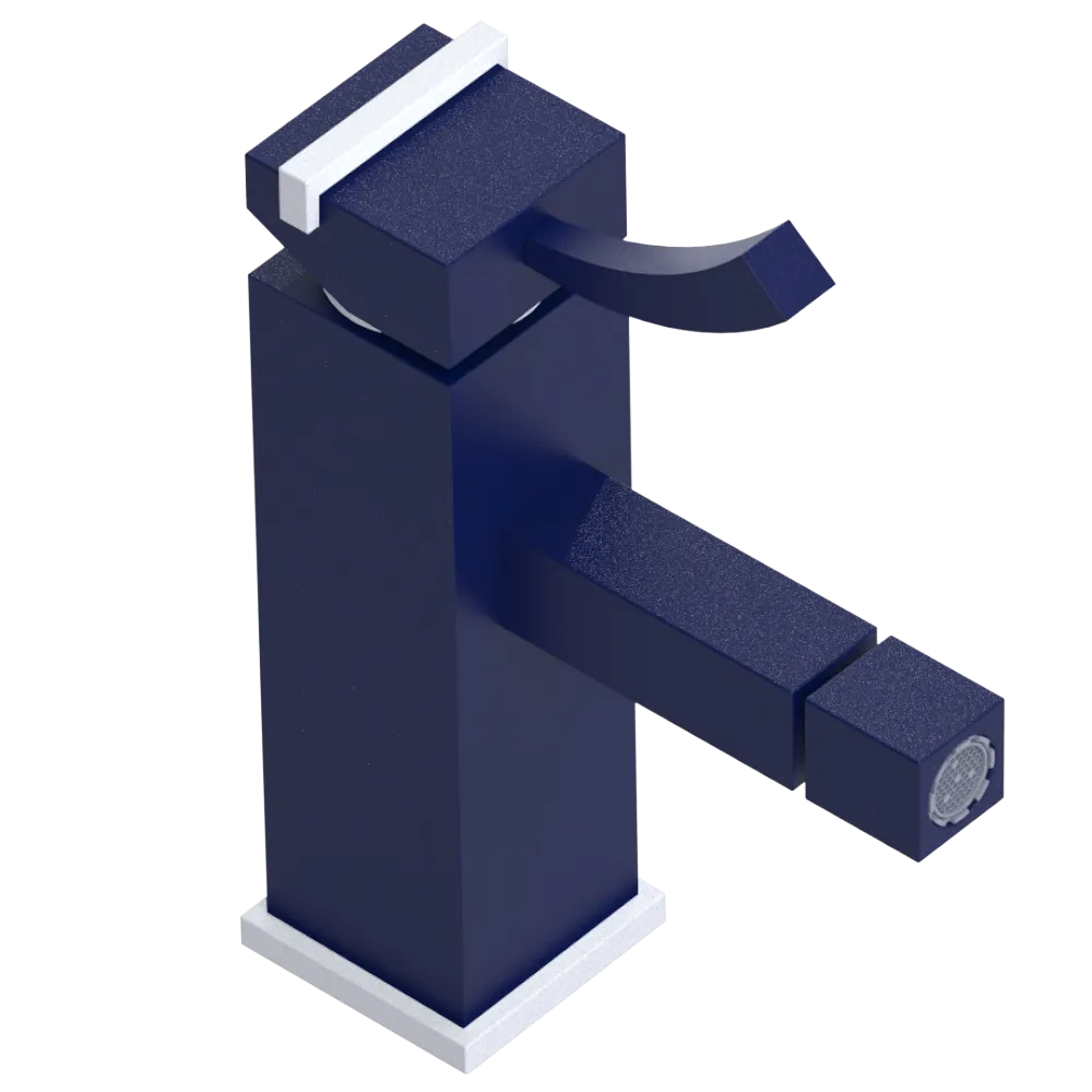 Rubinet Single Control Bidet Fitting (less drain) Midnight Blue