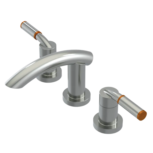 Rubinet Widespread Lav. Set. (less drain) Satin Nickel