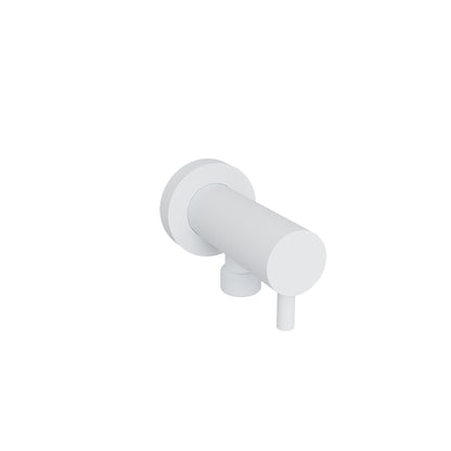 Baril Wall-mounted 1/2" F supply elbow with integrated volume control