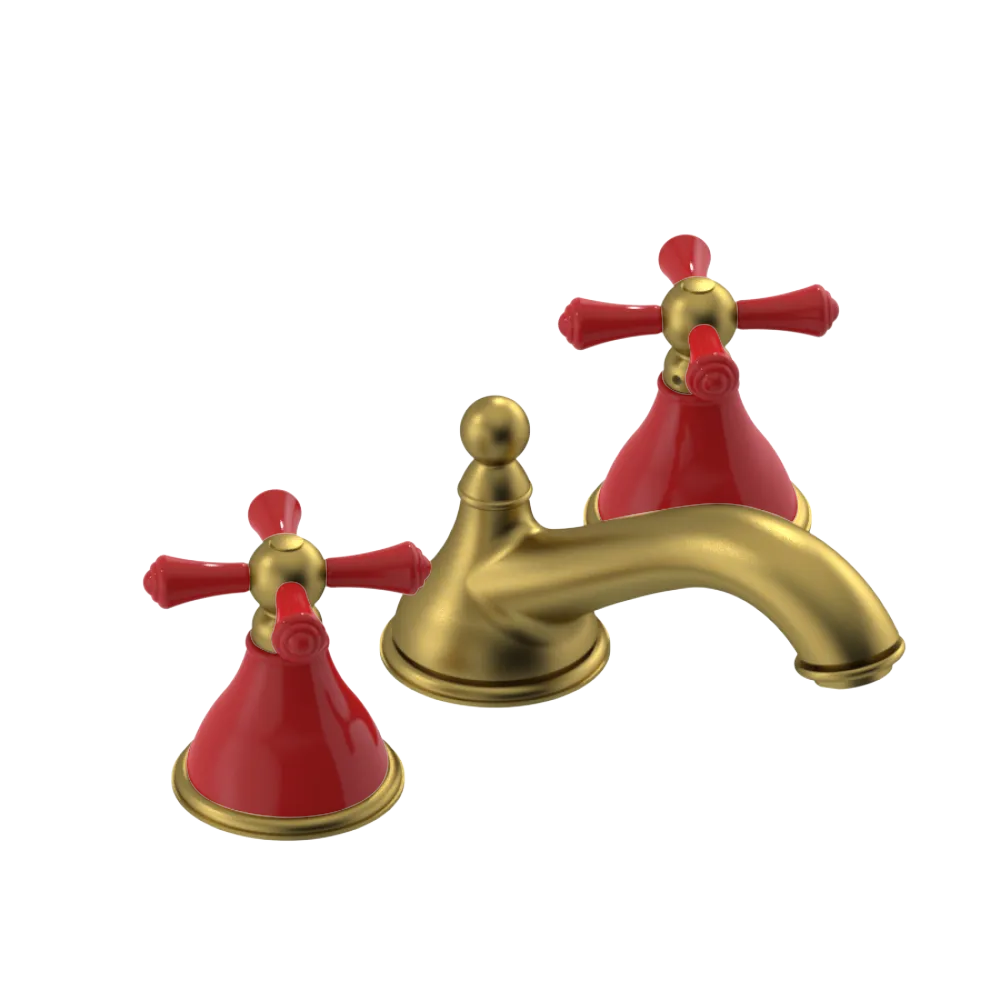 Rubinet Widespread Lav. Set. (less drain) Antique Brass Matt