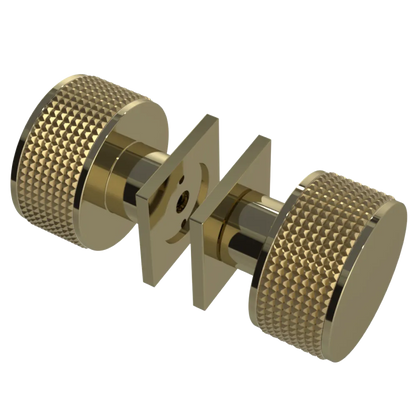 Rubinet Shower Door Knob (set) Natural Brass