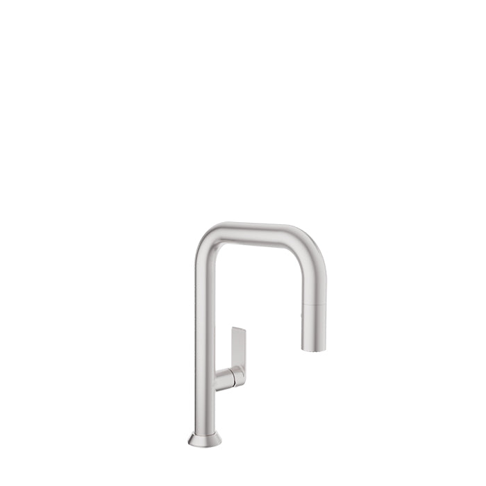 Baril Single-hole bar / prep kitchen faucet with 2-function pull-down spray