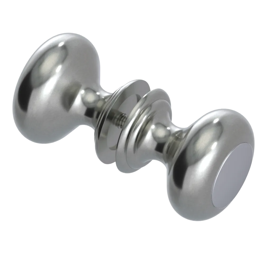 Rubinet Shower Door Knob (set) Satin Nickel