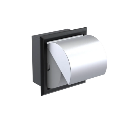 Rubinet RECESSED TOILET PAPER HOLDER Matt Black