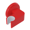 Rubinet Wall Bracket for Hand Held Shower Red