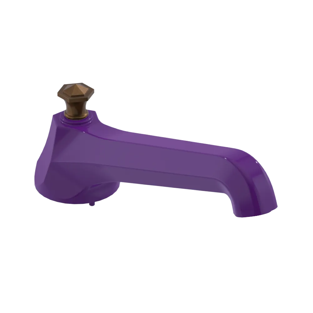 Rubinet Tub Filler Spout Deck Mount Purple Haze