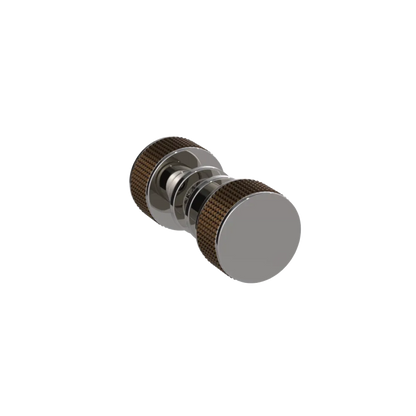 Rubinet Shower Door Knob (set) Polished Nickel
